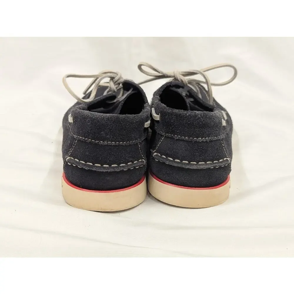 GANT Loafers Men's Moccasin Driving Shoes White Navy Leather Size 8 US